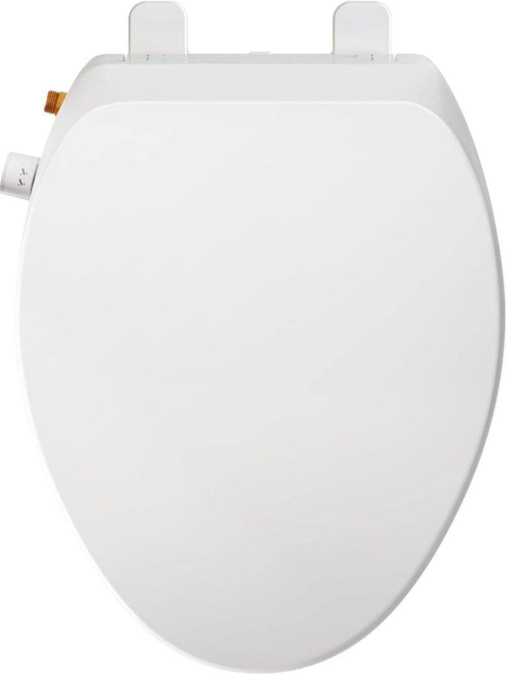 Non-Electric Elongated Bidet Toilet Seat with Slow-Close Lid & Dual Nozzles